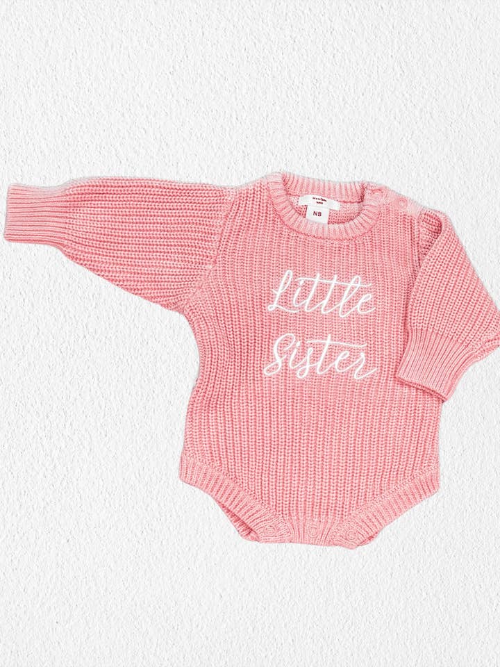 Brave Little Lamb the Label - Wholesale Bodysuit (Non-Footed) - Baby - Sibling Announcement Romper5