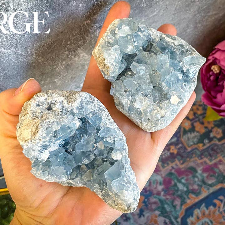 Mandala Gems - Wholesale Spiritual Stone/Crystal - Ethically Sourced CELESTITE Clusters