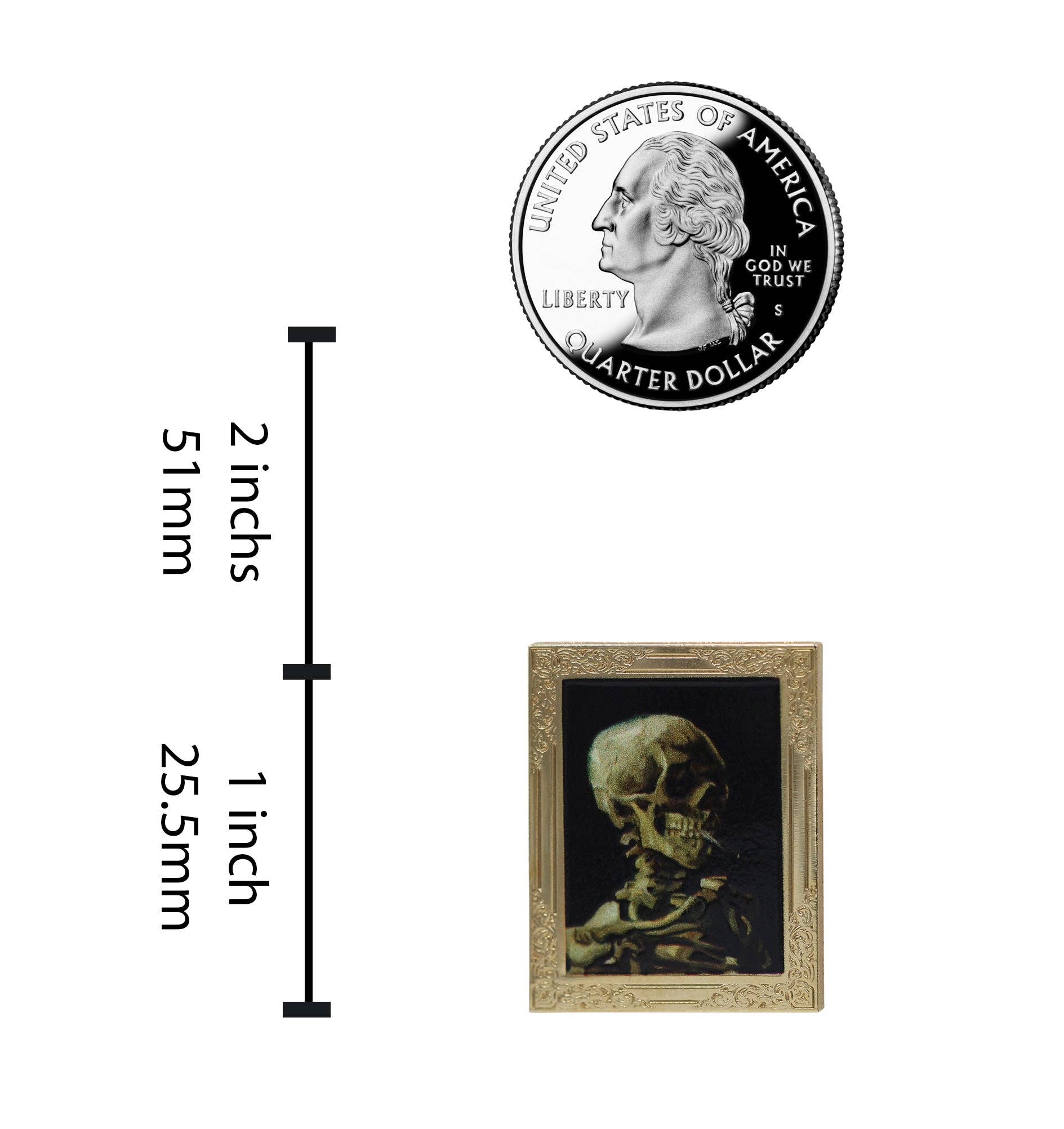 Real Sic – wholesale Lapel pin/button – Skull of a Skeleton with Burning Cigarette Art Enamel Lapel2