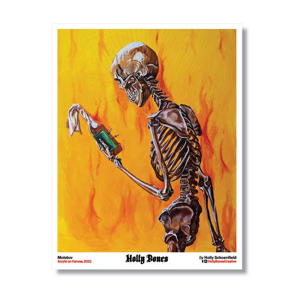 "Molotov" 8x10 Print for wholesale by Holly Bones