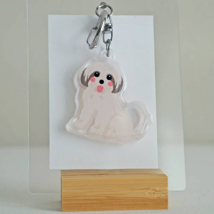 kiwi & WILLOW - Wholesale Keychain - Unisex - Shih Tzu Epoxy Keychain7