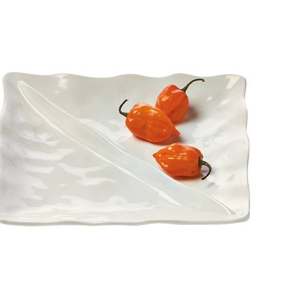 tag - Wholesale Decorative Plate/Dish/Bowl - Formoso Divided Dish - White