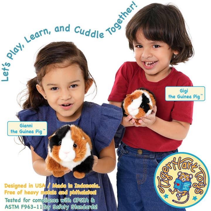 VIAHART Toy Co. - Wholesale Stuffed/Plush Toy - Kids & Baby - Gianni The Guinea Pig - 9 Inch Stuffed Animal Plush
