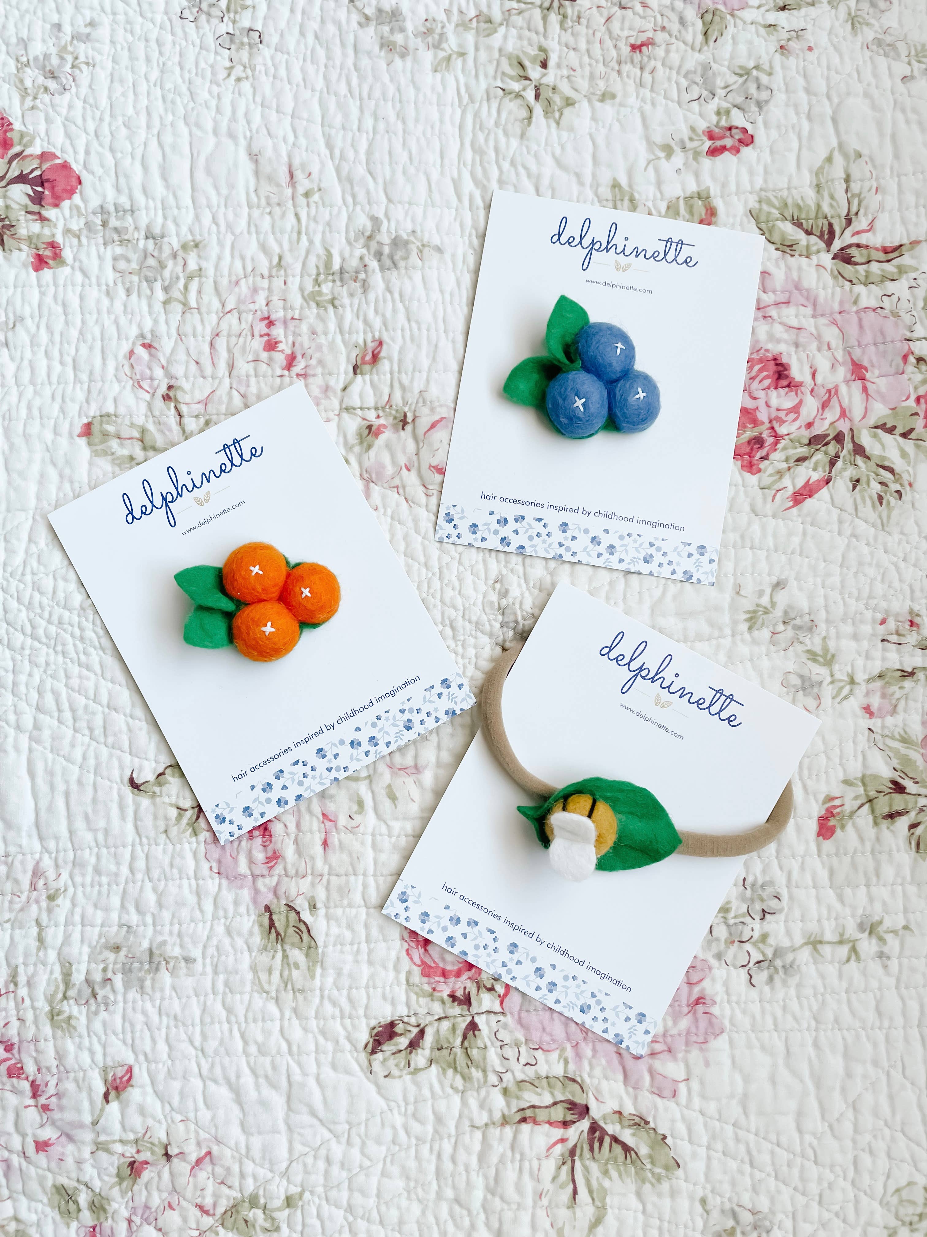 delphinette - Wholesale Hair Clip - Kids - Clementine Orange Hair Clip7