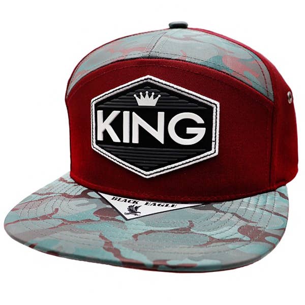 Cap Zone - Wholesale Flat-brimmed cap – Men's - KING Logo Patch Snapback2