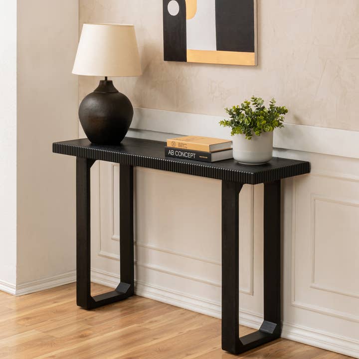 Mila Solid Wood Entryway Console Table for Hallway & Living for wholesale by MH London
