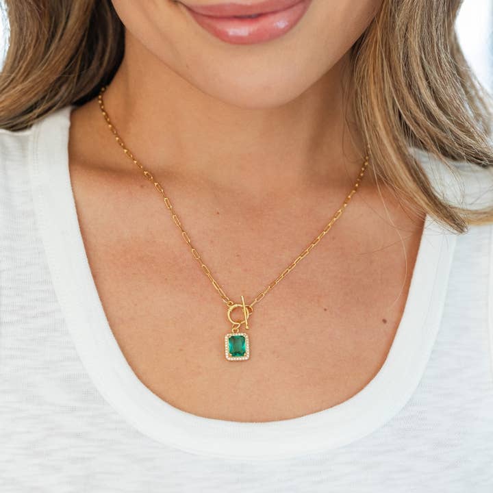 Splendid Iris - Wholesale Pendant/Charm Necklace - SALE - Elegant Pendant Toggle Necklace1