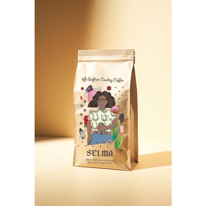 Selma Ethiopian Guji Coffee Beans - Raspberry & Caramel for wholesale by Saffron Cowboy