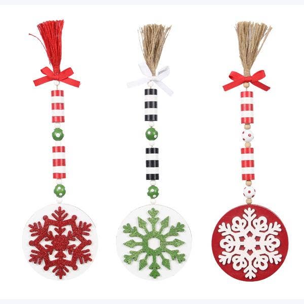 Wood Winter Whimsy Blessing Bead Christmas Decor for wholesale by Young's