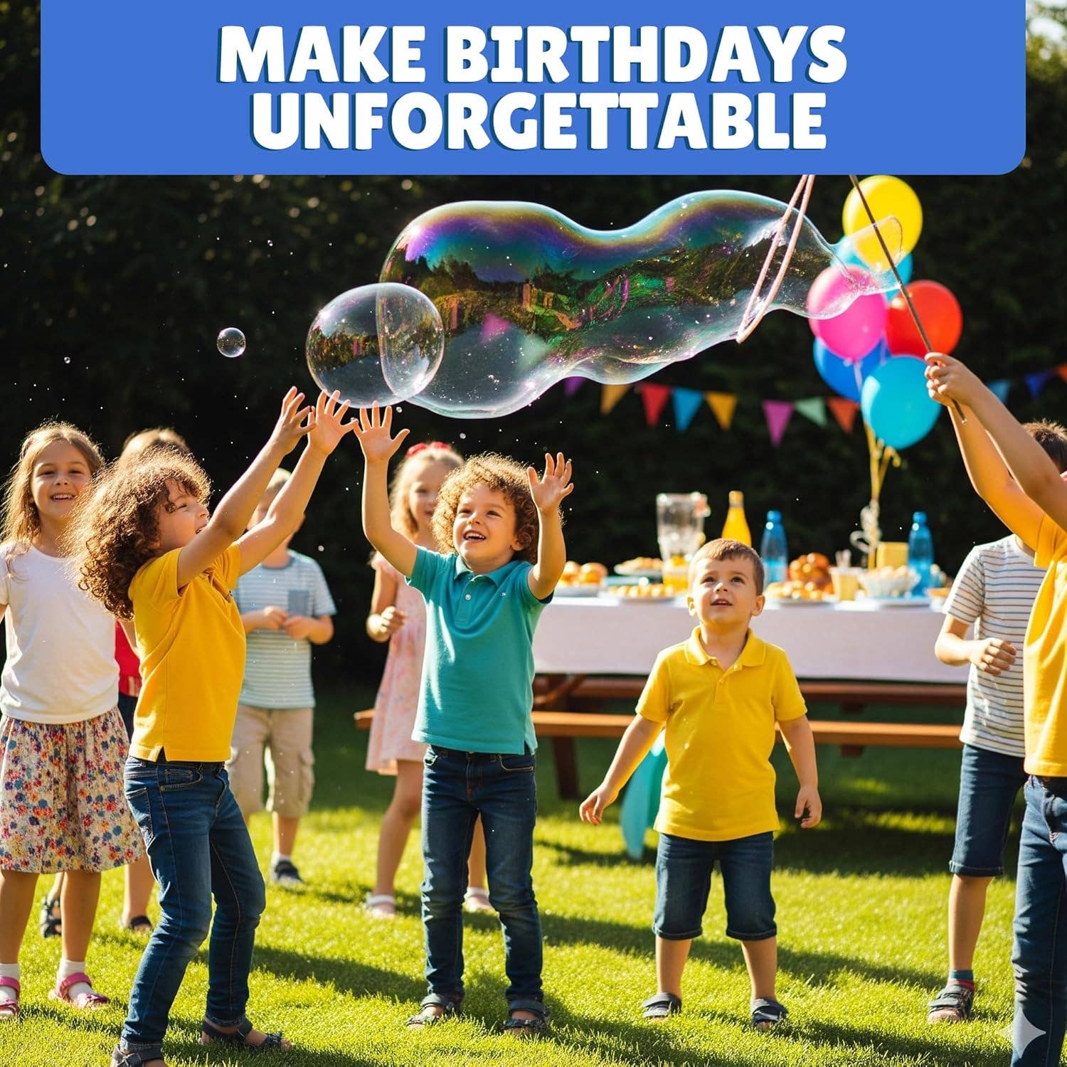 Atlasonix - Wholesale Bubble Wand - Kids - Giant Bubble Solution - Bubbles for Kids - 14 Gallons4