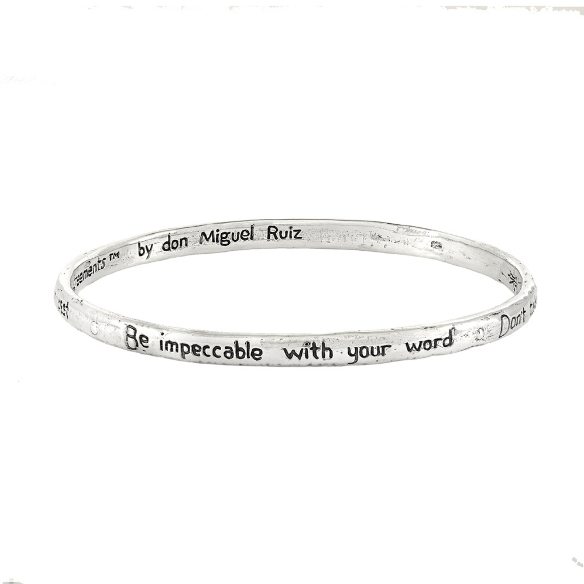 Jewelry Evolution - Wholesale Bangle Bracelet - The Four Agreements Bangle11