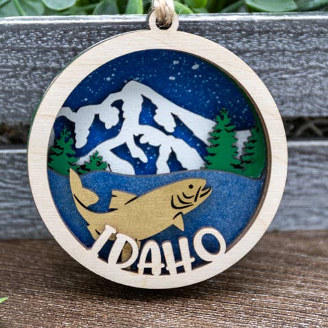 3D Idaho Ornament for wholesale by Mile High Gifts