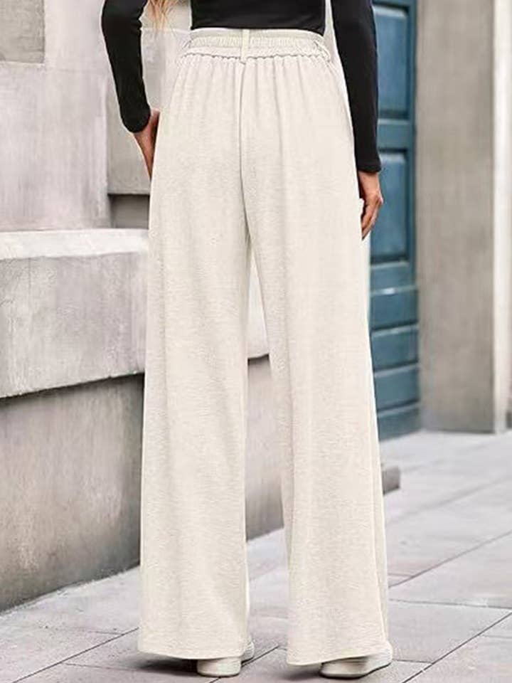 Lovenne - Wholesale Pants - Women's - Versatile solid color straight wide-leg pants14