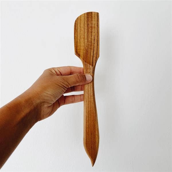 High crafty - Wholesale Kitchen Spoon - 🥄 Wooden Kitchen Spatula Spoon – Handcrafted Teak Utensil0