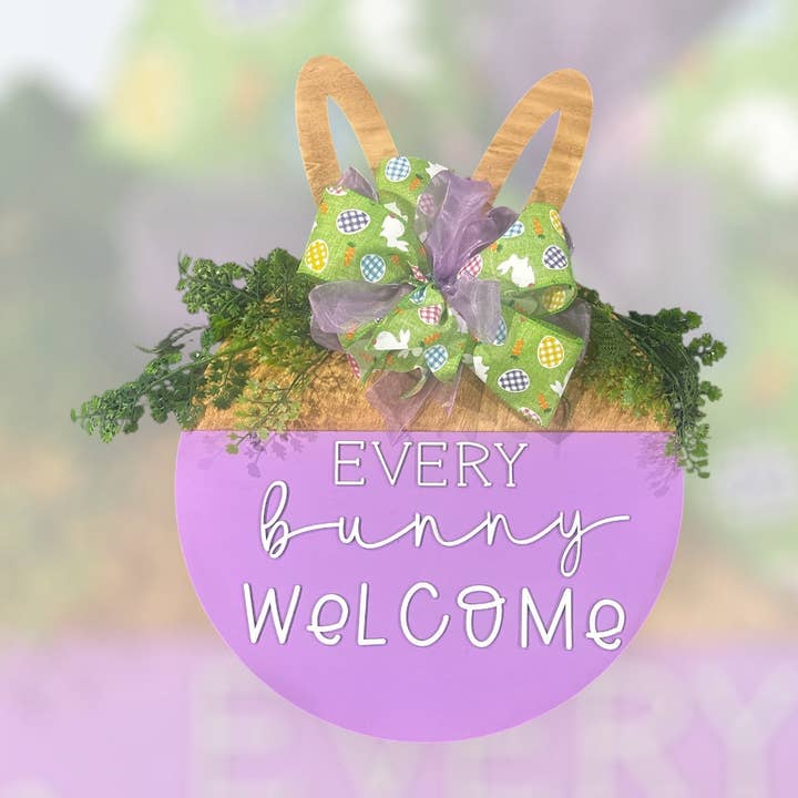 Every bunny welcome Door Hanger for wholesale by Bradley Designs & Decor