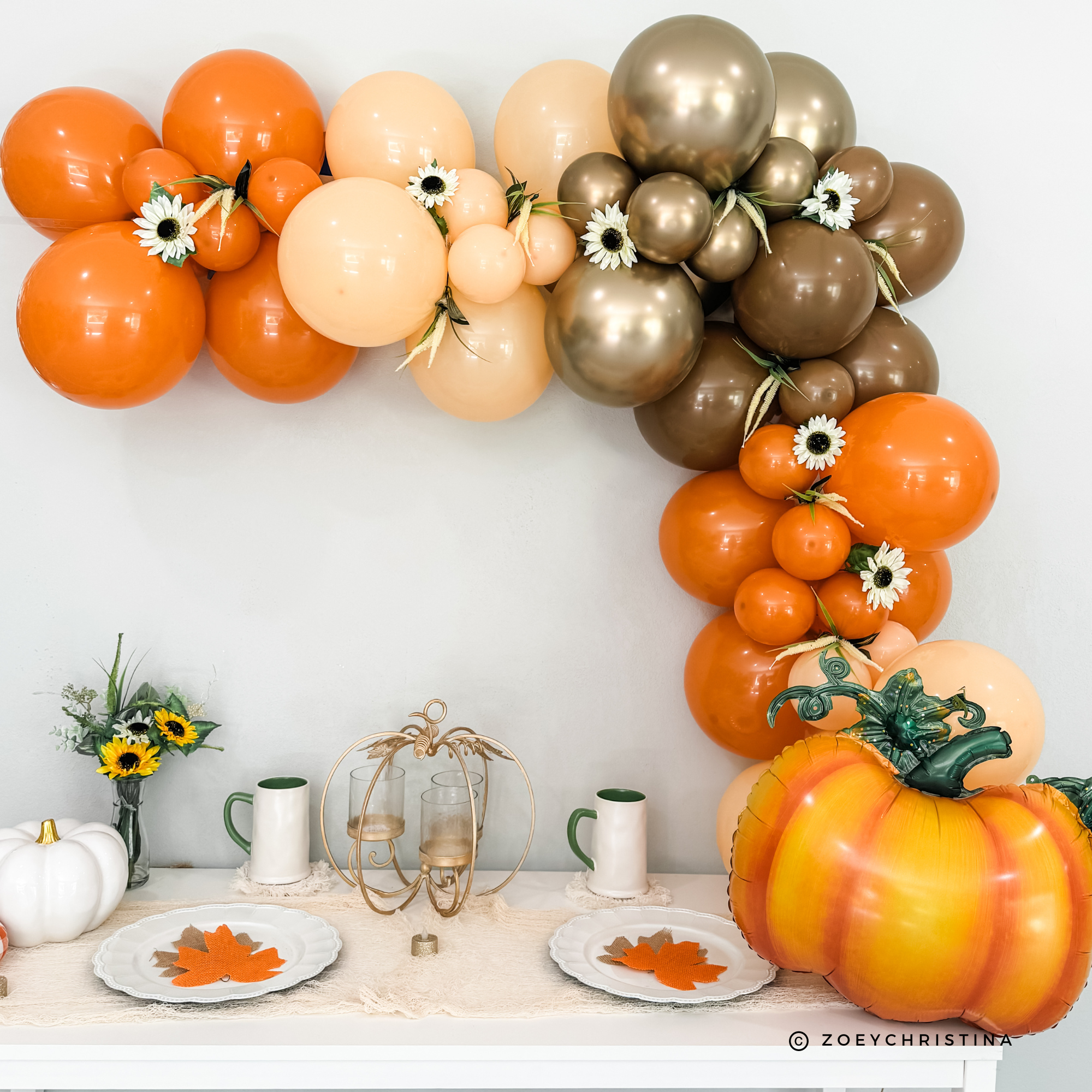 Zoey Christina – Großhandel Luftballons – Kürbis-Folienballon – Herbst, Ernte & Erntedankfest-Party6
