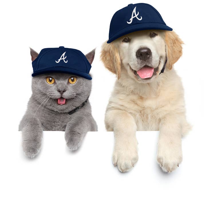 Little Earth Productions - Wholesale Pet Hat - Dog - MLB Atlanta Braves Pet Baseball Hat