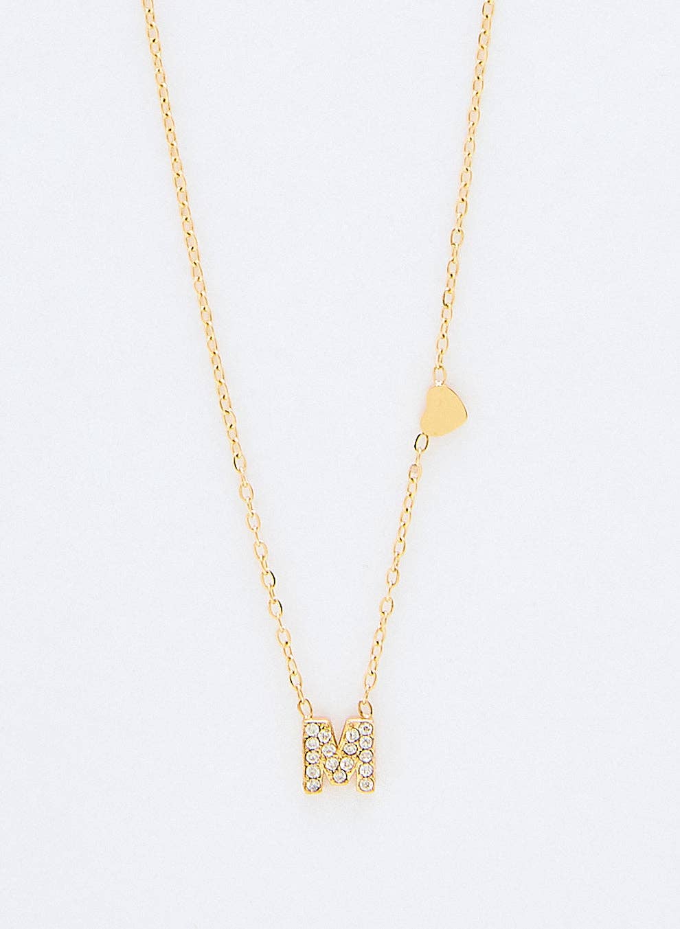 Cassette Barcelona - Vente Colliers à pendentif - Collier Initial avec Détail Cœur & Pierres de Zirconium12