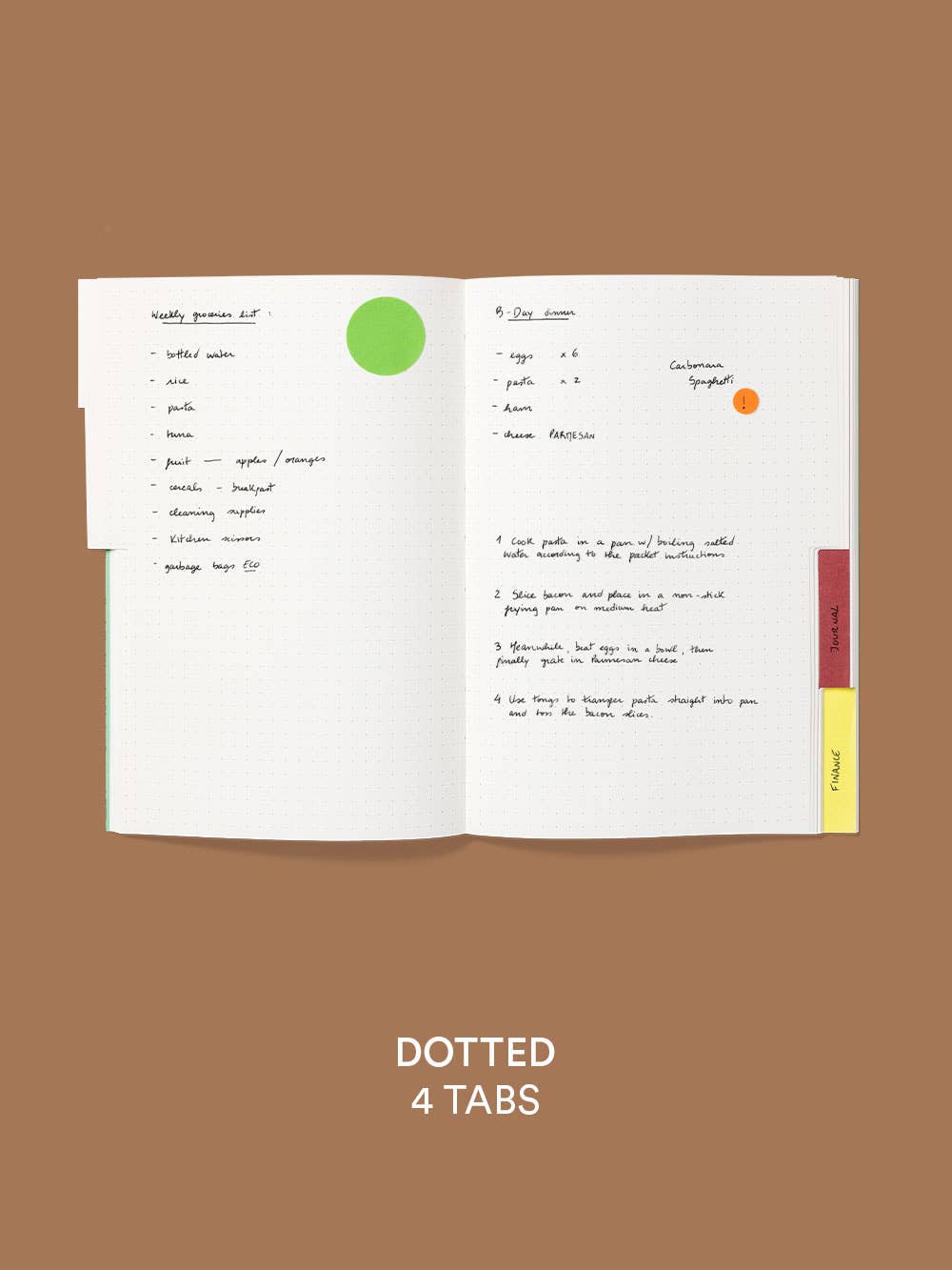 mishmash - Wholesale Notitieboekje - Tabbed organiser met meerdere secties8