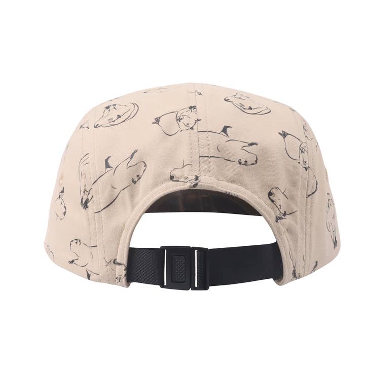HATPHILE - Wholesale Flat Brim Cap - Unisex - Hatphile Capybara Cotton 5-Panel Hat – Casual Camp Cap