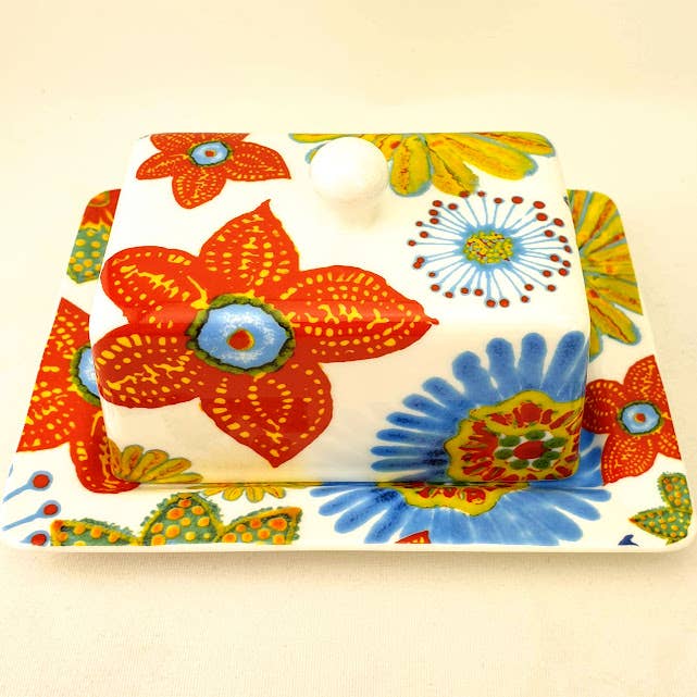 Rob Turner THE ART OF TABLEWARE – wholesale Butter dish – Flower Power Butter Dish3
