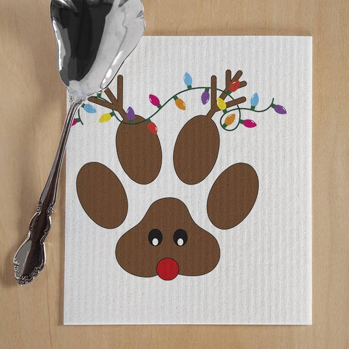 Christmas Swedish Dishcloth - Reusable Paper Towel for wholesale by DoubleTake Designs