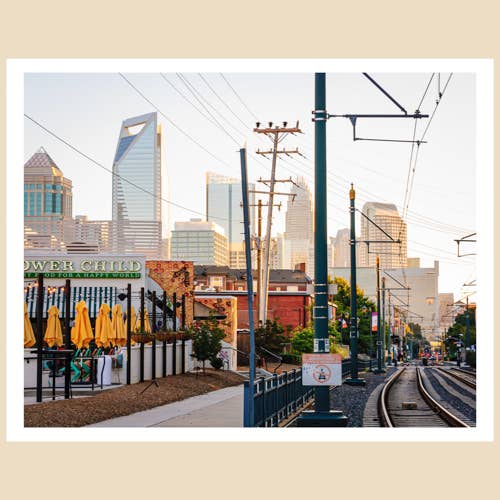 Charlotte to Paris - Wholesale Art Print - Charlotte, NC Art Print (11x14): South End Morning Glow0