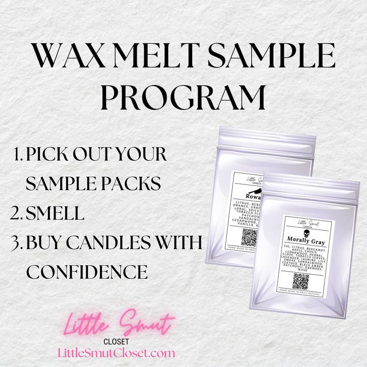 Candle Wax Sample Packs for wholesale by Little Smut Closet