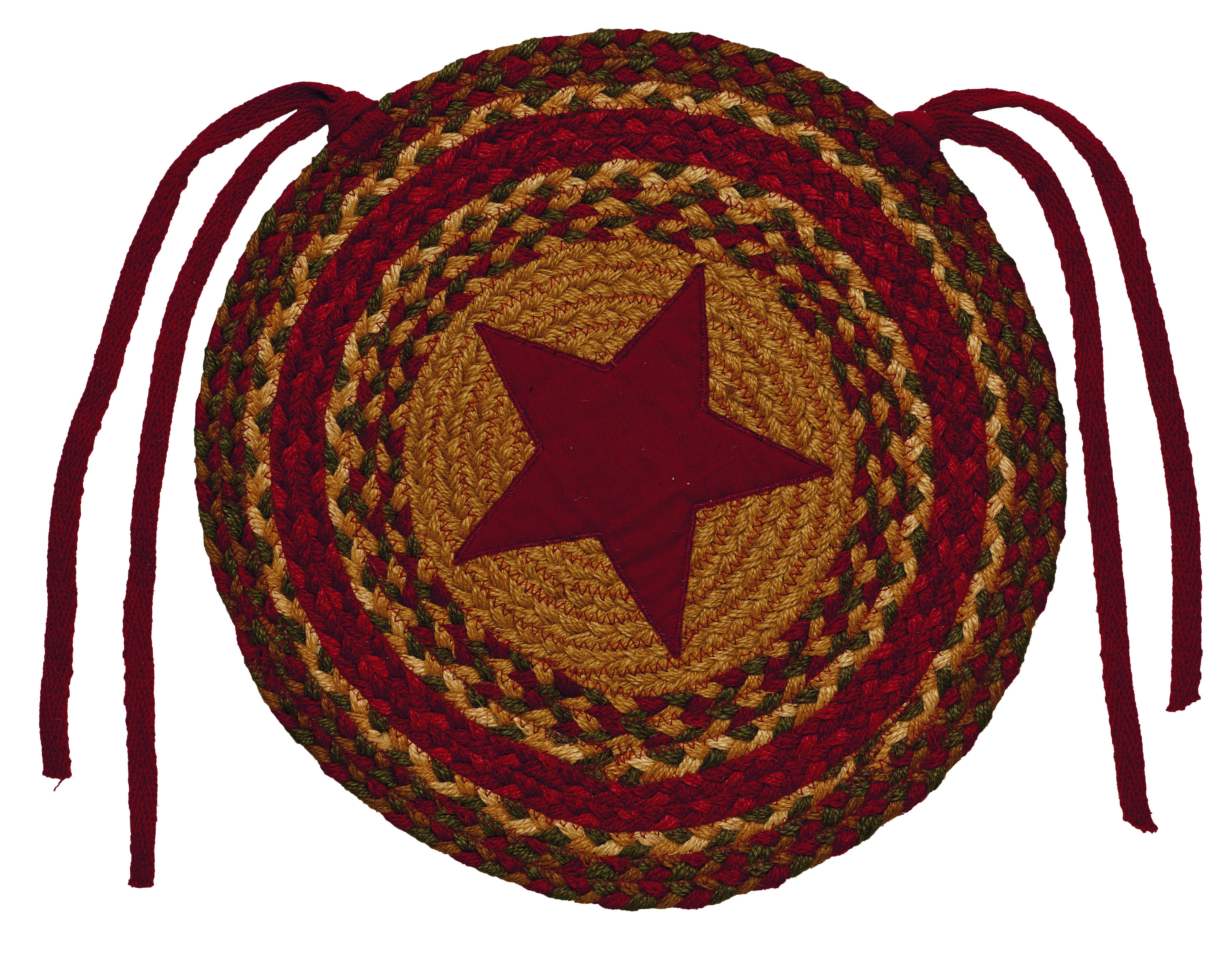 IHF HOME DECOR/IHF RUGS - Vente Tapis - Tapis de zone tressé en jute étoile de cannelle BR-2539