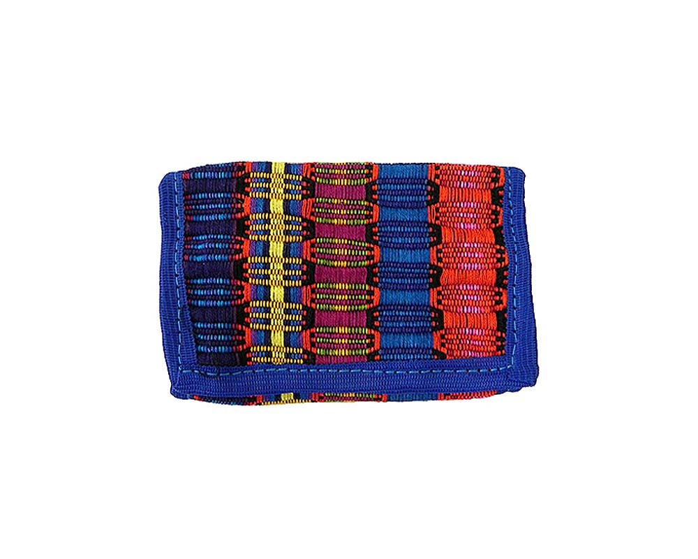 Pichincha - Wholesale Wallet - Women's - Woven Striped Guatemalan Velcro Trifold Wallet9