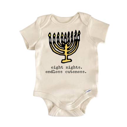 Hanoucca - Vêtements pour bébé garçon fille Body bébé drôle mignon nouveau-né pour la vente par North Fork Forager LLC