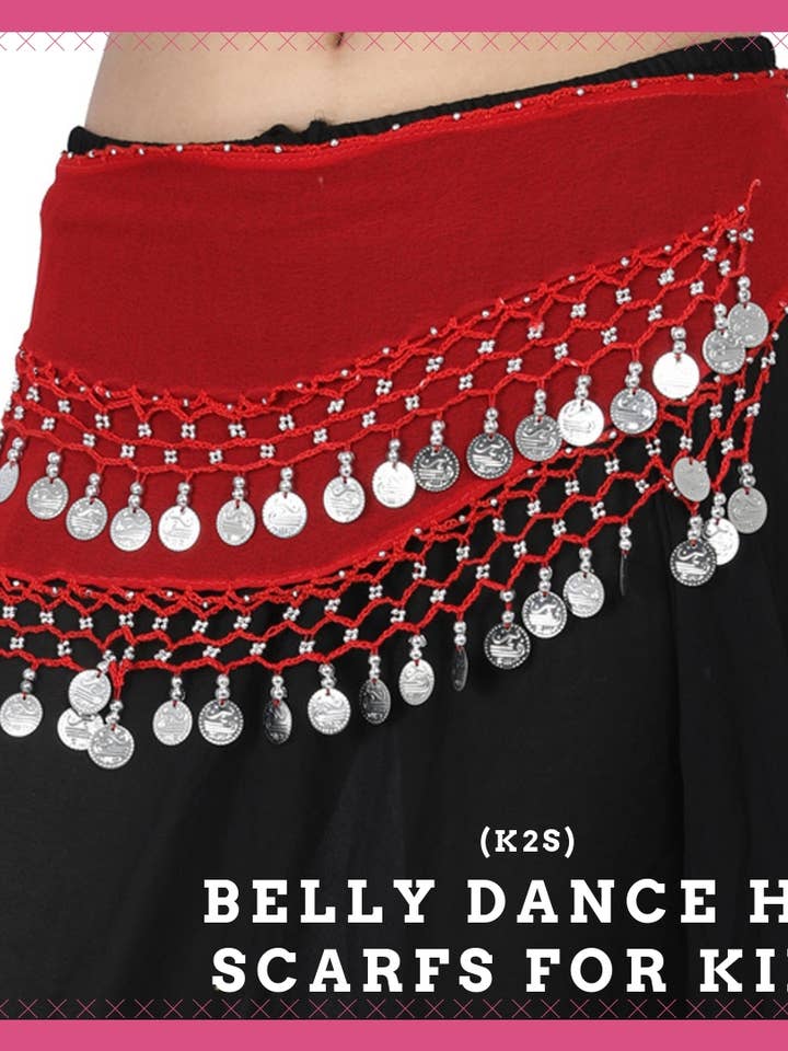 Femmes 2 rangées de foulards de hanche en crochet pour enfants danse du ventre lot mixte 10 pièces pour la vente par Wevez