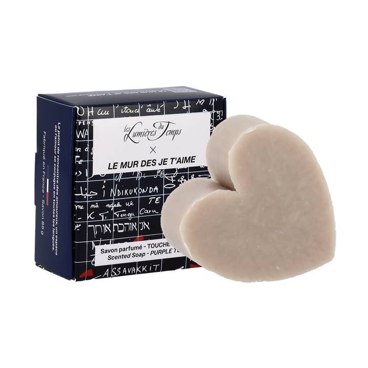 Les Lumières du Temps - Wholesale Hand Soap/Wash - Solid Soap Heart The Wall of I Love You 85 g Touch of Mauve0