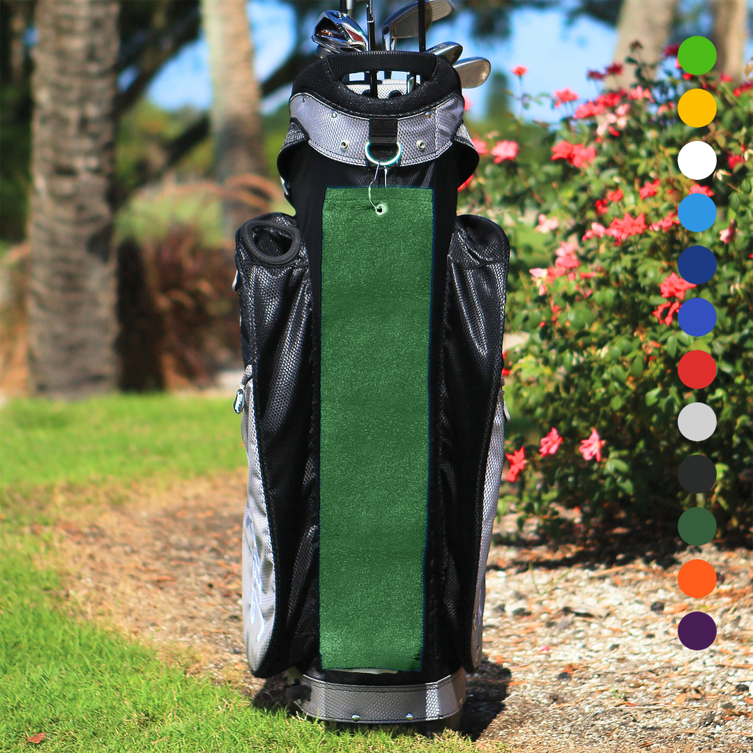 Pro Towels - Wholesale Sports Towel - Tri-Fold Diamond Velour Golf Towel: Grommet & Hook3