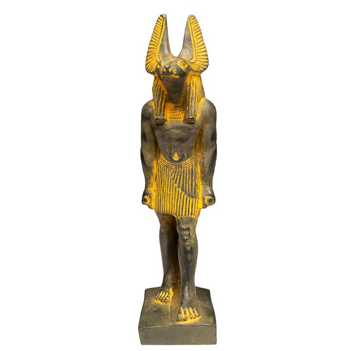 Discoveries, Inc. - Wholesale Decorative Figurine - Anubis Antique Gold Lg - 7"5