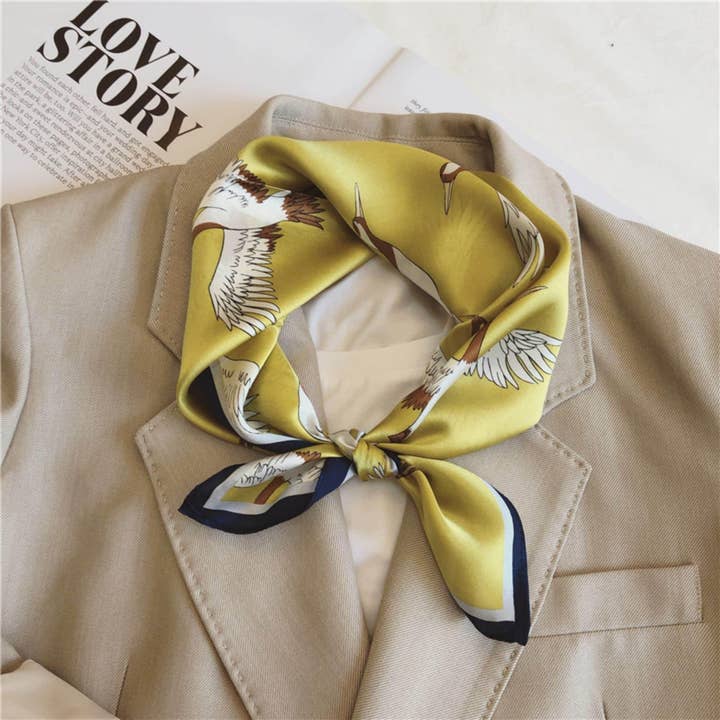 SueSilkHK - Wholesale Scarf - Women's - Japanese Vintage Silk Scarf/100% mulberry Silk Scarf/Silk head scarf/Silk hair scarf/Silk neck scarf/Silk bandana/Bag Accessory/Gift for her