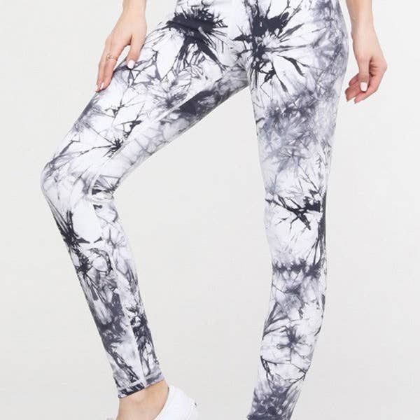 Women's Buttery Soft Tie Dye Activewear Leggings for wholesale by Timpano Direct