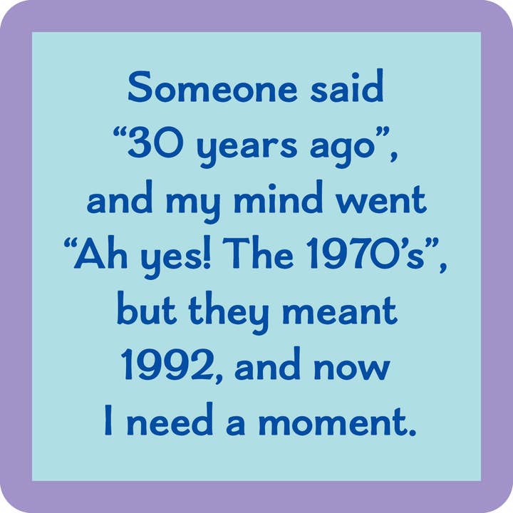 Drinks on Me - Wholesale Coasters - COASTER 30 Years | Funny Party Gift | Home Bar Decor