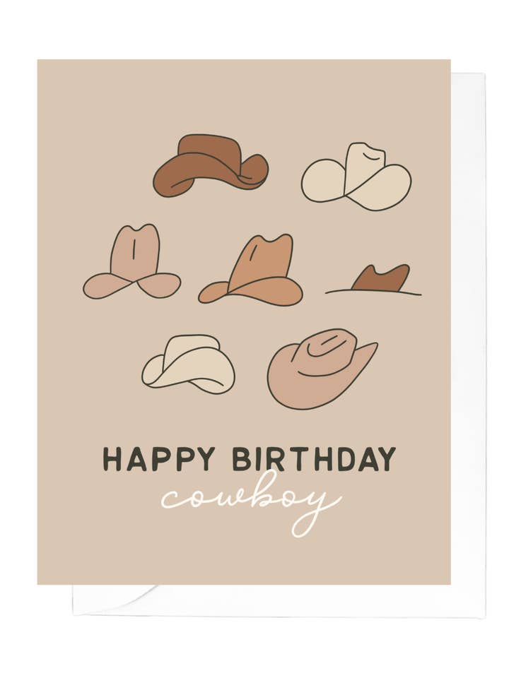Fødselsdag cowboy lykønskningskort for engroshandel hos Creative Kind