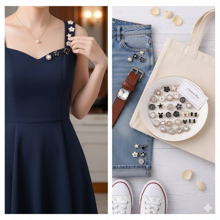 Magnifique Hearts - Wholesale Brooch - Faux Pearl Brooch Pins – Random Mix for Personalization3