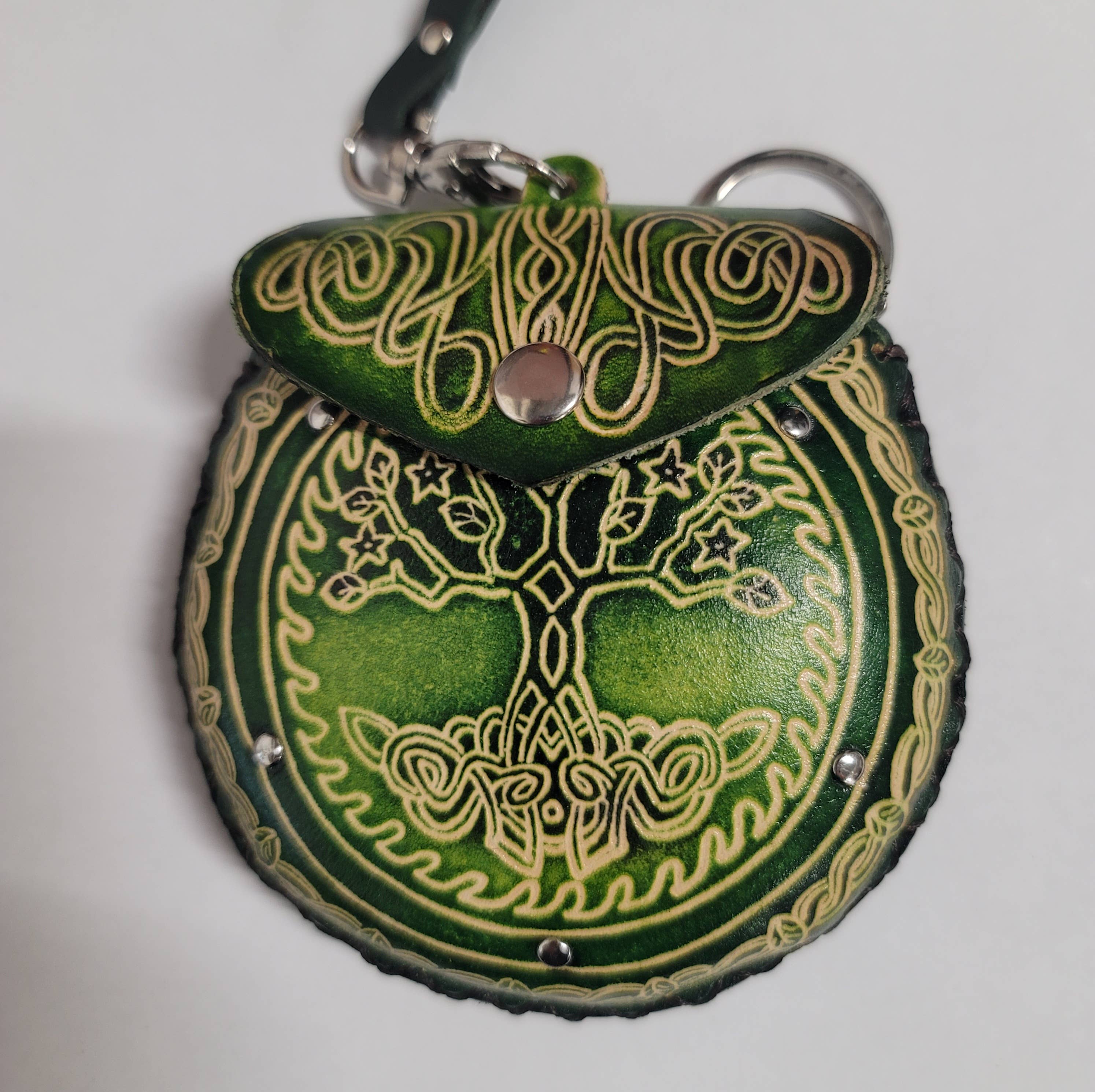 Sunflower Handmade leather inc - Wholesale Coin Purse - Women's - Tree of Life Wristlet leather coin purse3