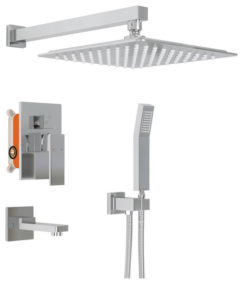 Ayna Decors - Wholesale Shower Head - Ayna Decors Modern Dual Function Rain Shower System13