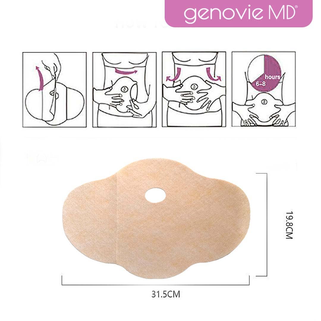 GenovieMD - Vente Patch contre l'acné/hydrocolloïde - Patch Amincissant Ciblé Ventre, 5 patchs/paquet2