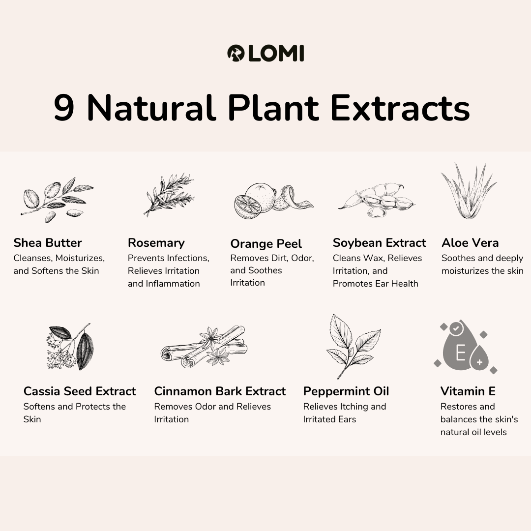 LOMI Pet Care - Wholesale Pet Cleaning Supplies - NATURAL EAR CLEANER SHORT DATE CLEARANCE – 80% OFF7