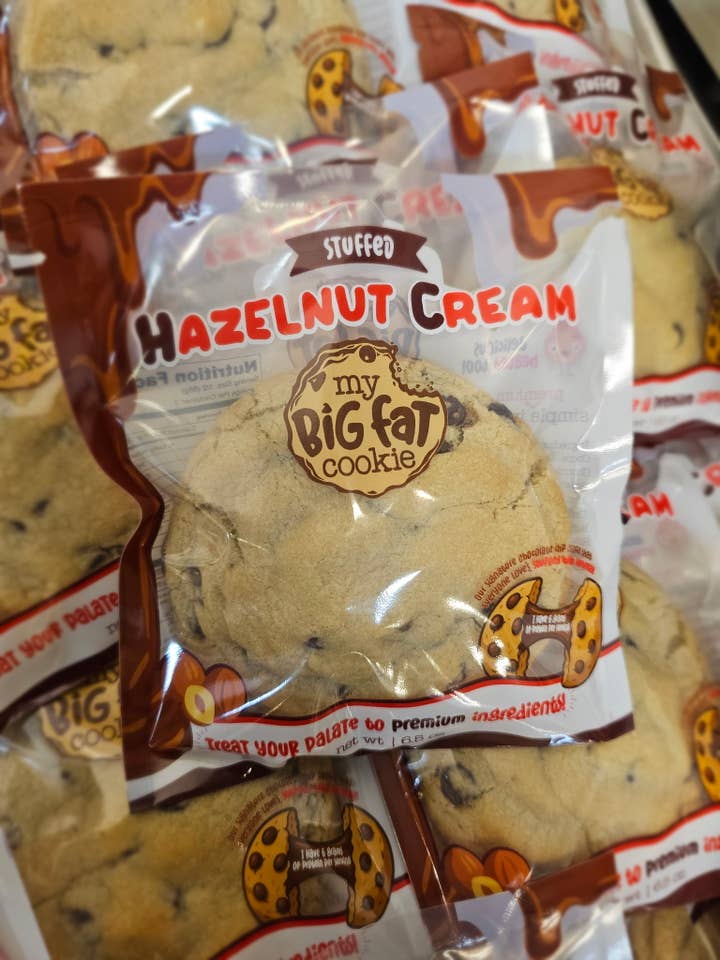 STUFFED: Hazelnut Cream (Stuffed Nutella) for wholesale by My Big Fat Cookie