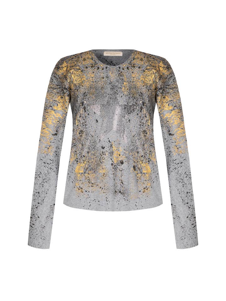 WOMEN'S HAND-PAINTED SWEATSHIRT for wholesale by apiedinudinelparco