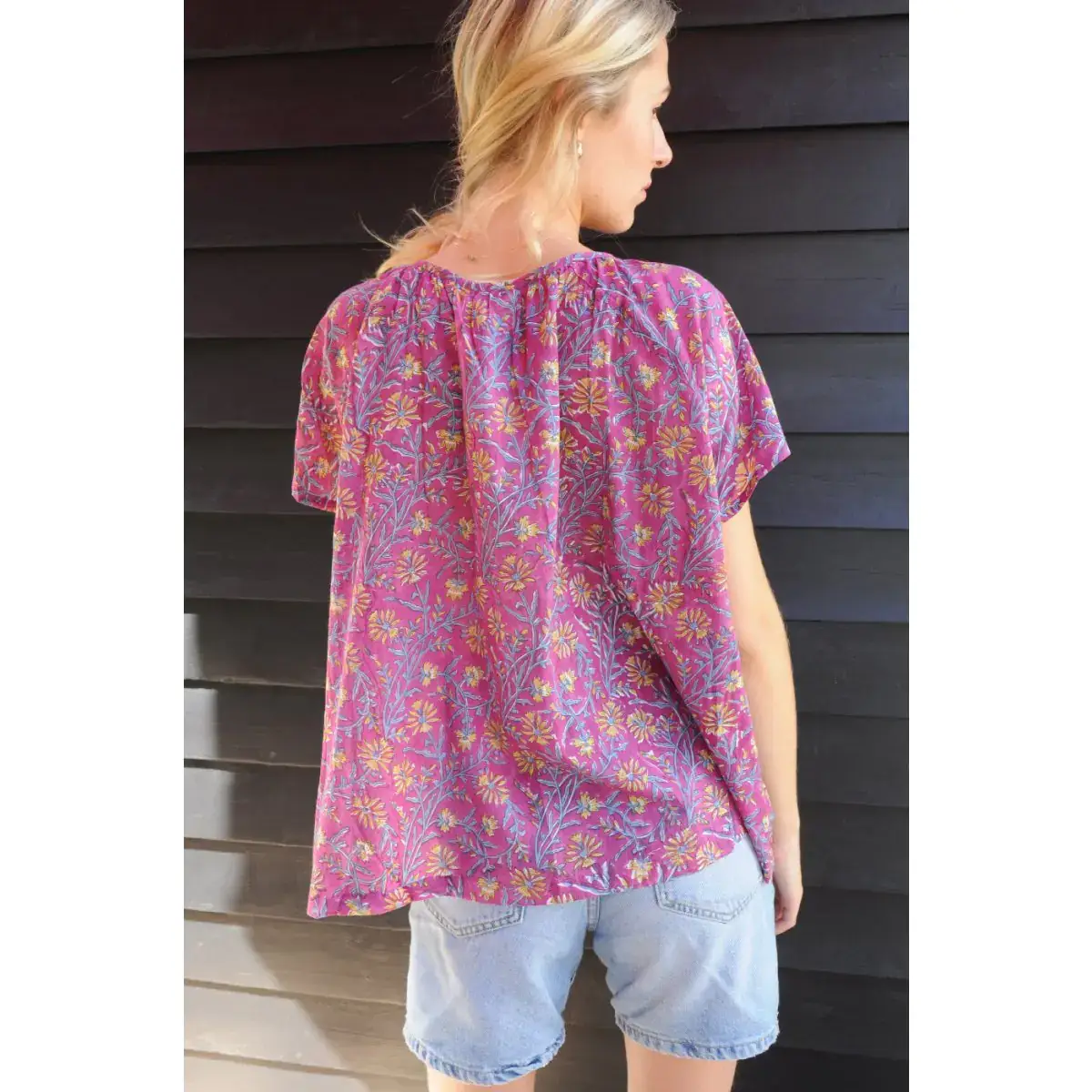 B A O B A B - Mode - Wholesale Blouse - Women's - Top CLARIA in Rosana printed cotton voile1