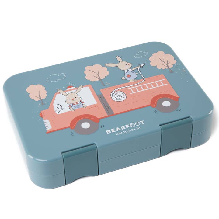 BEARFOOT - Wholesale Broodtrommel/lunchdoos - Kinderen - Lunchbox voor kinderen met vakken, lunchbox, bentobox, brandweer