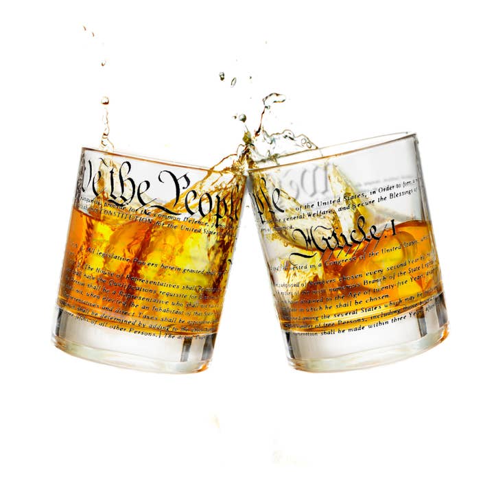 Constitution Whiskey Glasses for wholesale by Greenline Goods