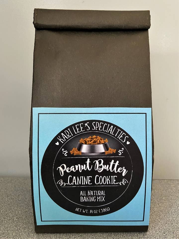 Peanut Butter Canine Cookie Mix for wholesale by Kari Lee's Specialties